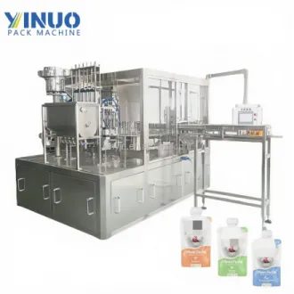 Automatic Spout Pouch Filling and Capping Machine for Pet Meat Pure