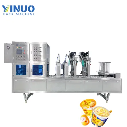 Automatic Cup Filling and Sealing Machine for Instant Mashed Potato & Powder Products Cup Packaging Solution