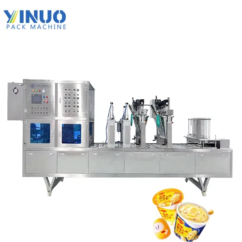 Automatic Cup Filling and Sealing Machine for Instant Mashed Potato & Powder Products Cup Packaging Solution