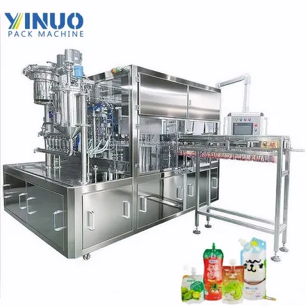Jam, Tahini & Peanut Butter Spout Pouch Filling and Capping Machine | Automatic Packaging Equipment
