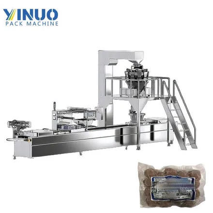 Multihead Weigher Thermoforming Fill and Seal Packaging Machine | Automatic Stretch Film Packing Equipment