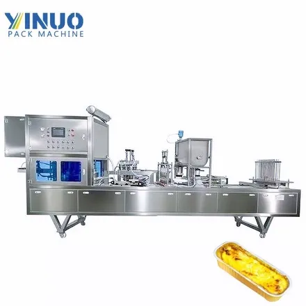 Sweet Potato Puree, Cheese & Durian Aluminum Foil Cup Filling and Sealing Machine | Automatic Food Packaging Equipment