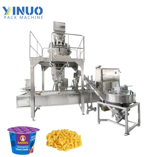 Macaroni / Pasta Cup Multi-Head Weigher Filling & Sealing Packaging Machine