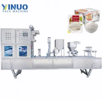 Instant Rice Box Filling & Sealing Machine / Ready‑to‑Eat Rice Tray Packaging Machine