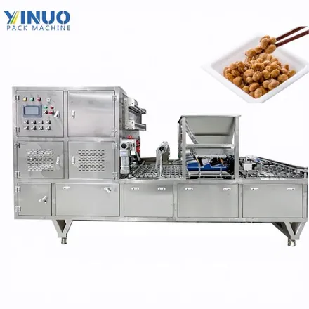 Automatic Natto Cup Filling and Sealing Packaging Machine