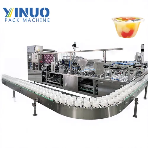 Automatic Fruit Pulp Jelly Filling and Sealing Machine for Cup Beverage Packaging