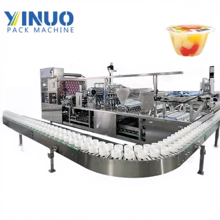 Automatic Fruit Pulp Jelly Filling and Sealing Machine for Cup Beverage Packaging